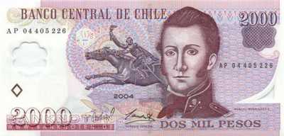 Chile - 2.000  Pesos (#160a_UNC)