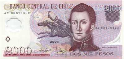 Chile - 2.000  Pesos (#160c_UNC)