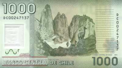 Chile - 1.000  Pesos (#161b_UNC)