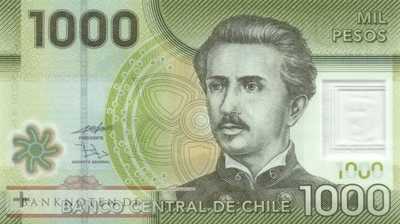 Chile - 1.000  Pesos (#161b_UNC)