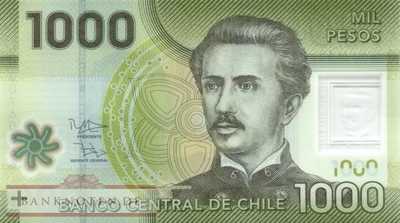 Chile - 1.000  Pesos (#161c_UNC)