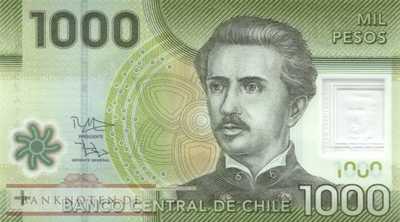 Chile - 1.000  Pesos (#161f_UNC)