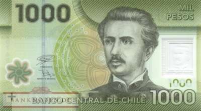Chile - 1.000  Pesos (#161j_UNC)