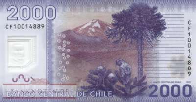 Chile - 2.000  Pesos (#162g_UNC)