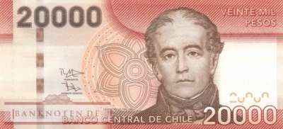 Chile - 20.000  Pesos (#165f_UNC)