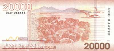 Chile - 20.000  Pesos (#165k_UNC)