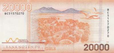 Chile - 20.000  Pesos (#165n_UNC)