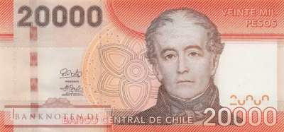 Chile - 20.000 Pesos (#165n_UNC)