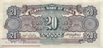 China - 20  Cents (#203_VF)