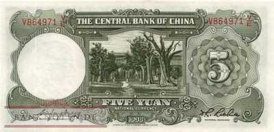 China - 5  Yüan (#213a_UNC)