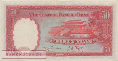 China - 50  Yüan (#219a_VF)