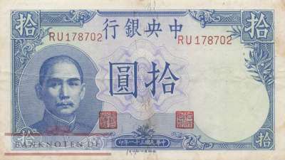 China - 10  Yüan (#245c_F)