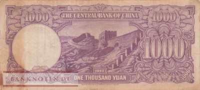 China - 1.000  Yüan (#252_F)
