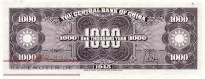 China - 1.000  Yüan (#290_UNC)