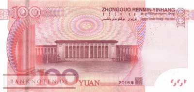 China - 100  Yüan (#909-3_UNC)