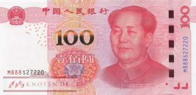 China - 100  Yüan (#909-4_UNC)