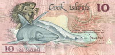 Cook Islands - 10  Dollars (#004a_AU)