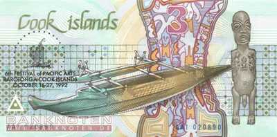 Cook Islands - 3  Dollars (#006_UNC)