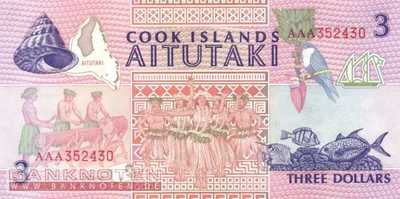 Cook Islands - 3  Dollars (#007a_UNC)