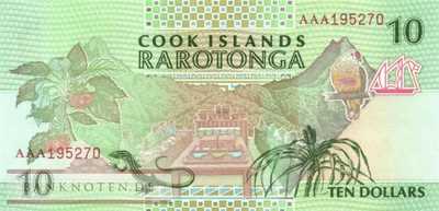 Cook Islands - 10  Dollars (#008a_UNC)