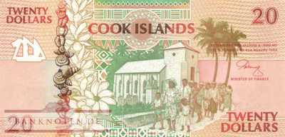 Cook Inseln - 20  Dollars (#009a_UNC)