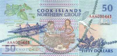 Cook Inseln - 50  Dollars (#010a_UNC)