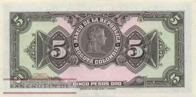 Kolumbien - 5  Pesos Oro (#386e_AU)