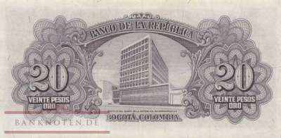 Kolumbien - 20  Pesos Oro (#401b_XF)
