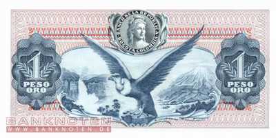 Colombia - 1  Peso Oro (#404d-66_UNC)