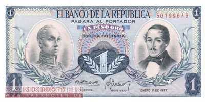 Kolumbien - 1  Peso Oro (#404f_UNC)