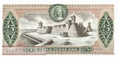Kolumbien - 5  Pesos Oro - Ersatzbanknote (#406fR-78_UNC)