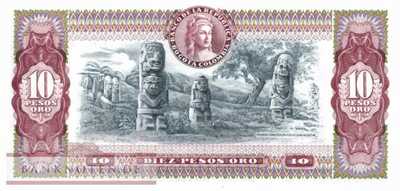 Colombia - 10  Pesos Oro - Replacement (#407fR-76_UNC)