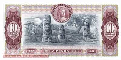 Colombia - 10 Pesos Oro (#407h_UNC)