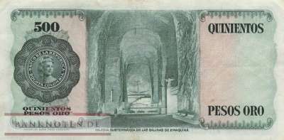 Kolumbien - 500  Pesos Oro (#411a_VF)