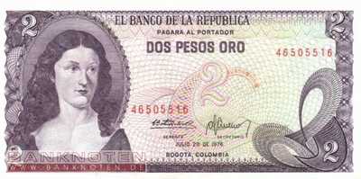 Kolumbien - 2  Pesos Oro (#413b-76_UNC)