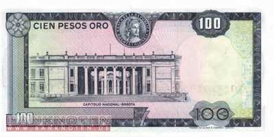 Colombia - 100  Pesos Oro (#415-73_UNC)