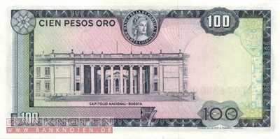 Colombia - 100  Pesos Oro (#415-74_UNC)