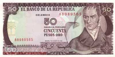 Kolumbien - 50  Pesos Oro (#422a-81_UNC)