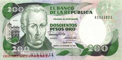 Kolumbien - 200  Pesos Oro (#429d-8911_UNC)