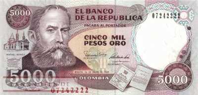 Colombia - 5.000  Pesos Oro (#436_UNC)
