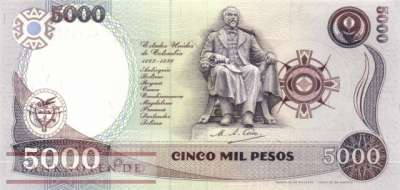 Colombia - 5.000  Pesos (#440-9401_UNC)