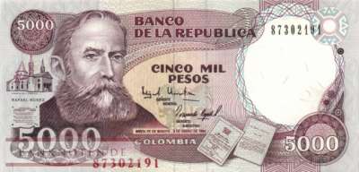 Colombia - 5.000  Pesos (#440-9401_UNC)