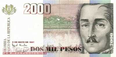 Kolumbien - 2.000  Pesos (#445b_UNC)