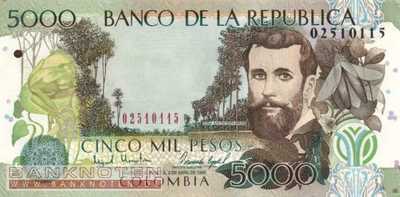 Colombia - 5.000  Pesos (#447b_UNC)