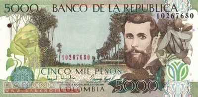 Kolumbien - 5.000  Pesos (#447c_UNC)