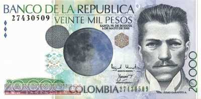 Colombia - 20.000  Pesos (#448e_UNC)