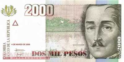 Kolumbien - 2.000  Pesos (#451j_UNC)