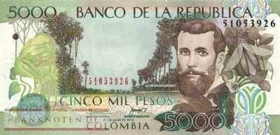 Colombia - 5.000  Pesos (#452l_UNC)