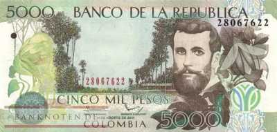 Colombia - 5.000  Pesos (#452q_UNC)