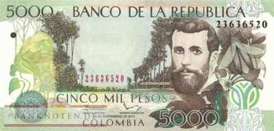 Colombia - 5.000  Pesos (#452r_UNC)